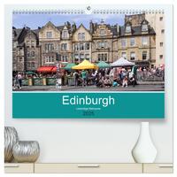 Edinburgh - Lebendige Metropole (hochwertiger Premium Wandkalender 2025 DIN A2 quer), Kunstdruck in Hochglanz