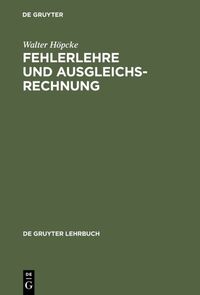Vorderes Coverbild Fehlerlehre und Ausgleichsrechnung