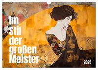 Im Stil der großen Meister (Wandkalender 2025 DIN A3 quer), CALVENDO Monatskalender