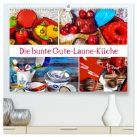 Die bunte Gute Laune Küche (hochwertiger Premium Wandkalender 2026 DIN A2 quer), Kunstdruck in Hochglanz