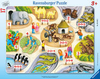 Kinderpuzzle 17 Teile - Erstes Zählen bis 5