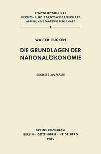 Vorderes Coverbild Die Grundlagen der Nationalökonomie