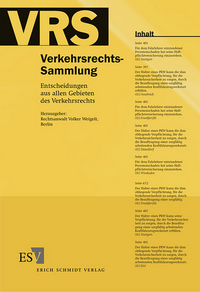 Verkehrsrechts-Sammlung (VRS). Entscheidungen aus allen Gebieten des Verkehrsrechts / Verkehrsrechts-Sammlung (VRS), Band 112
