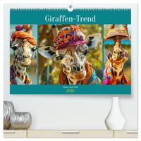Giraffen-Trend. Hals und Stil (hochwertiger Premium Wandkalender 2026 DIN A2 quer), Kunstdruck in Hochglanz