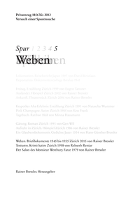 Vorderes Coverbild Spur 5 Weben