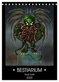 Bestiarium Vladi Krafft (Tischkalender 2025 DIN A5 hoch), CALVENDO Monatskalender