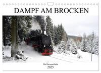 Dampf am Brocken - Die Harzquerbahn (Wandkalender 2025 DIN A4 quer), CALVENDO Monatskalender