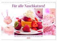 Für alle Naschkatzen! Süße Desserts und bunte Leckereien für das ganze Jahr! (Wandkalender 2026 DIN A4 quer), CALVENDO Monatskalender