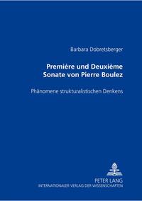 Vorderes Coverbild «Première» und «Deuxième Sonate» von Pierre Boulez