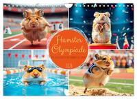 Hamster Olympiade - Der flauschigste Wettkampf des Jahres (Wandkalender 2026 DIN A4 quer), CALVENDO Monatskalender