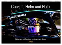 Cockpit, Helm und Halo (Wandkalender 2025 DIN A2 quer), CALVENDO Monatskalender
