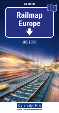 Vorderes Coverbild Kümmerly+Frey Europa, Railmap 1:5 Mio.