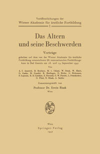 Das Altern und seine Beschwerden
