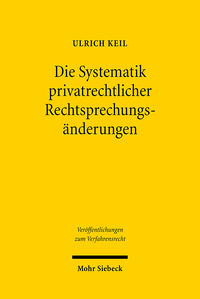 Vorderes Coverbild Die Systematik privatrechtlicher Rechtsprechungsänderungen