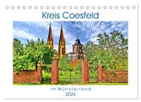 Kreis Coesfeld im Münsterland - Stadt Land Fluß (Tischkalender 2026 DIN A5 quer), CALVENDO Monatskalender