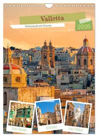 Valletta - Küstenstadt mit Charme (Wandkalender 2026 DIN A4 hoch), CALVENDO Monatskalender