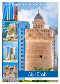Abu Dhabi - Reiseplaner (Tischkalender 2026 DIN A5 hoch), CALVENDO Monatskalender