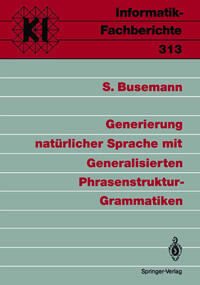 Generierung natürlicher Sprache mit Generalisierten Phrasenstruktur-Grammatiken