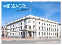 Wiesbaden wunderbar (Wandkalender 2025 DIN A2 quer), CALVENDO Monatskalender