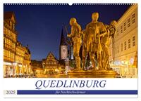 QUEDLINBURG FÜR NACHTSCHWÄRMER (Wandkalender 2025 DIN A2 quer), CALVENDO Monatskalender
