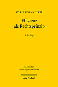 Vorderes Coverbild Effizienz als Rechtsprinzip