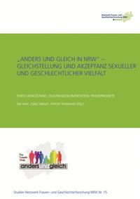 Vorderes Coverbild "anders und gleich in NRW" – Gleichstellung und Akzeptanz sexueller und geschlechtlicher Vielfalt