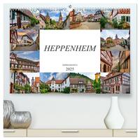 Heppenheim Impressionen (hochwertiger Premium Wandkalender 2025 DIN A2 quer), Kunstdruck in Hochglanz