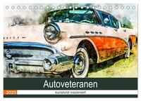 Autoveteranen - kunstvoll inszeniert (Tischkalender 2025 DIN A5 quer), CALVENDO Monatskalender