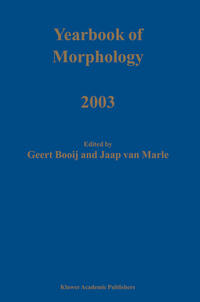Yearbook of Morphology 2003