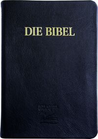 Schlachter 2000 Bibel - Großdruckausgabe (Softcover, schwarz, Goldschnitt)