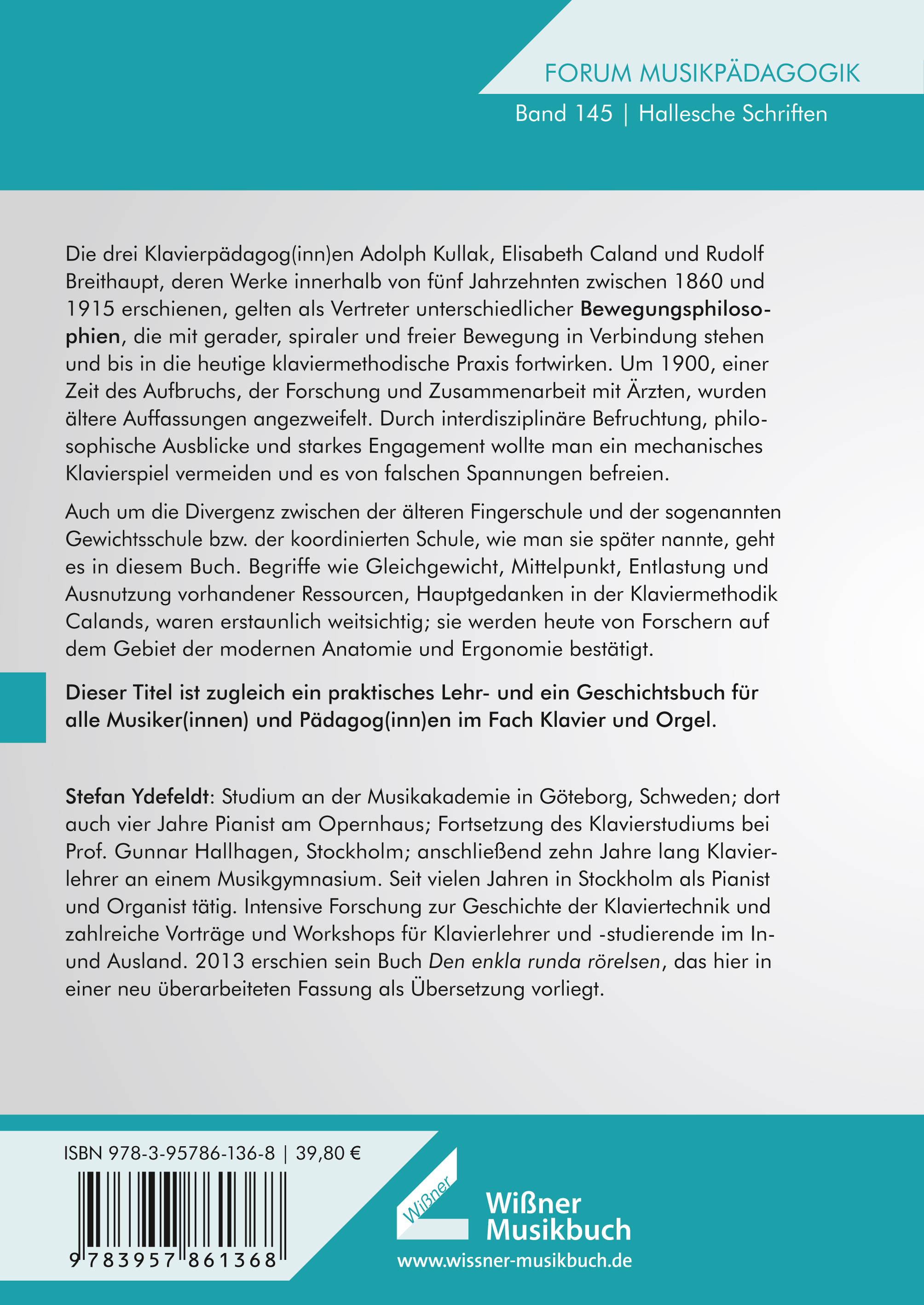 Die einfache runde Bewegung am Klavier