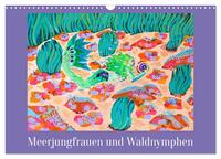 Meerjungfrauen und Waldnymphen (Wandkalender 2025 DIN A3 quer), CALVENDO Monatskalender