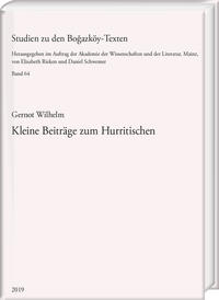 Kleine Beiträge zum Hurritischen