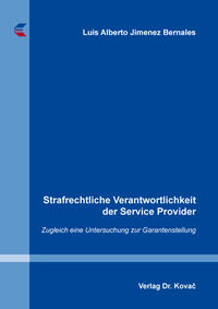 Strafrechtliche Verantwortlichkeit der Service Provider