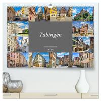 Tübingen Stadtansichten (hochwertiger Premium Wandkalender 2025 DIN A2 quer), Kunstdruck in Hochglanz
