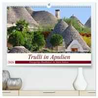 Trulli in Apulien - Einzigartige Rundhäuser im Süden Italiens (hochwertiger Premium Wandkalender 2026 DIN A2 quer), Kunstdruck in Hochglanz