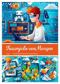 Vorderes Coverbild Traumjobs von Morgen - Der Zukunfts-Planer für große Träume (Wandkalender 2025 DIN A4 hoch), CALVENDO Monatskalender