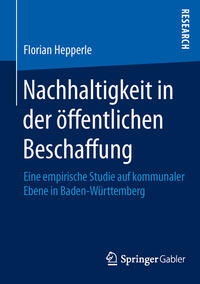 Nachhaltigkeit in der öffentlichen Beschaffung