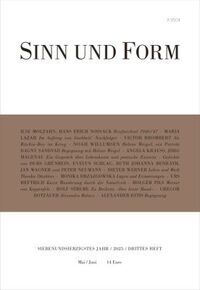 Sinn und Form 3/2025