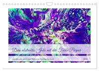 Dein abstraktes Jahr mit der Farbe Purpur (Wandkalender 2026 DIN A4 quer), CALVENDO Monatskalender
