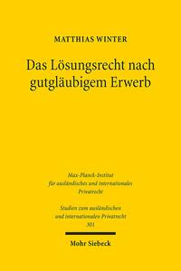Vorderes Coverbild Das Lösungsrecht nach gutgläubigem Erwerb