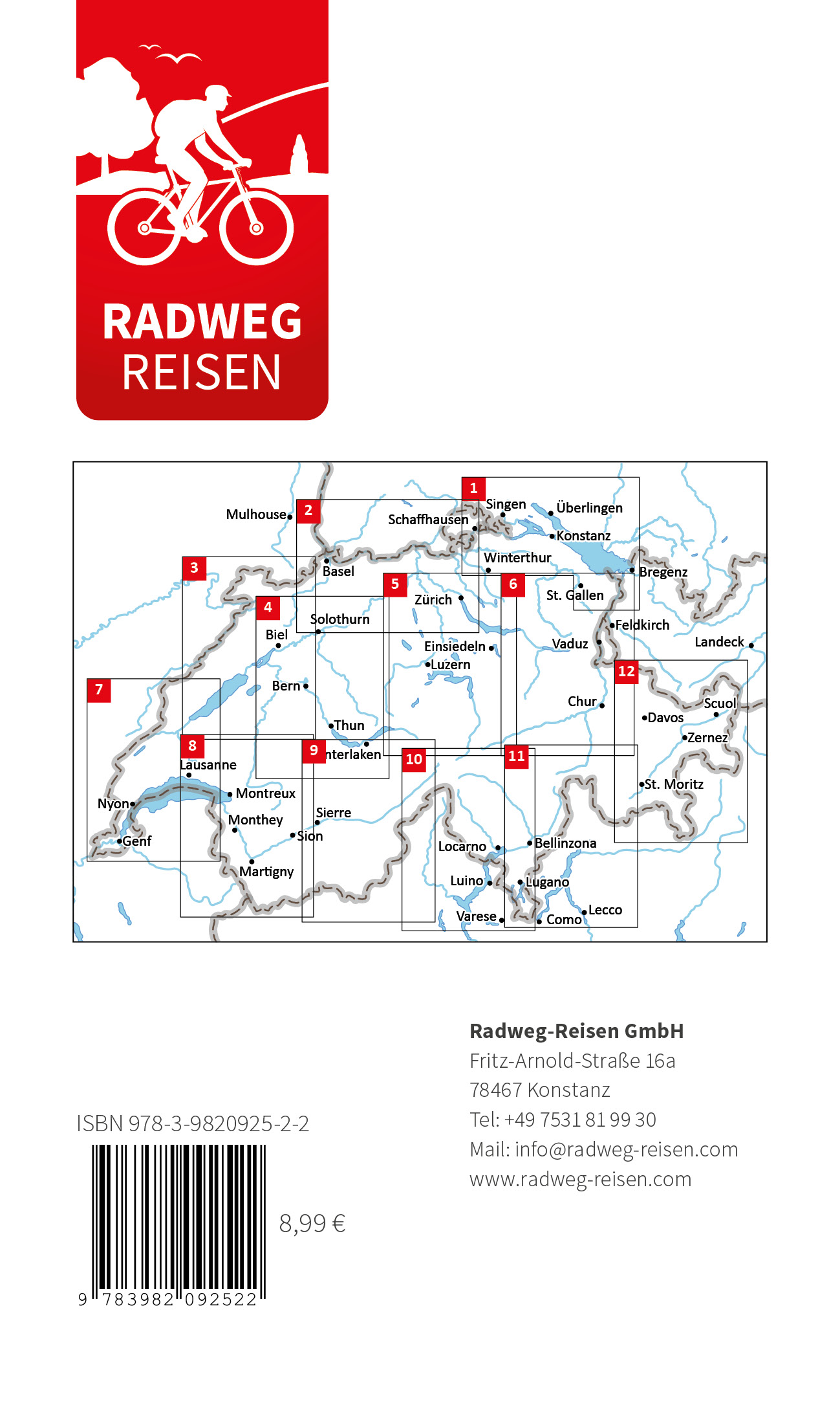 Rückseitencover Bodensee und Umgebung