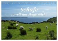 Vorderes Coverbild Schafe - soweit das Auge reicht (Tischkalender 2025 DIN A5 quer), CALVENDO Monatskalender