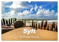 Sylt - Strandspaziergang (Wandkalender 2025 DIN A3 quer), CALVENDO Monatskalender