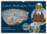 Lübeck, Stadt auf der Insel (Wandkalender 2026 DIN A3 quer), CALVENDO Monatskalender