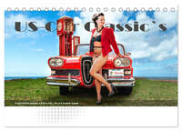 US-Car Classic's (Tischkalender 2026 DIN A5 quer), CALVENDO Monatskalender
