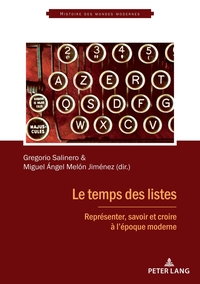 Vorderes Coverbild Le temps des listes