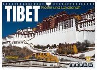 Tibet - Kloster und Landschaft (Wandkalender 2025 DIN A4 quer), CALVENDO Monatskalender
