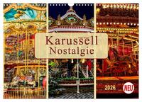Karussell - Nostalgie (Wandkalender 2026 DIN A3 quer), CALVENDO Monatskalender