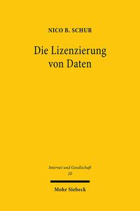 Vorderes Coverbild Die Lizenzierung von Daten